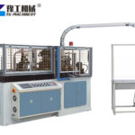 Paper cup production line in factory