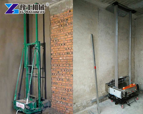 Plastering machine at Australian worksite