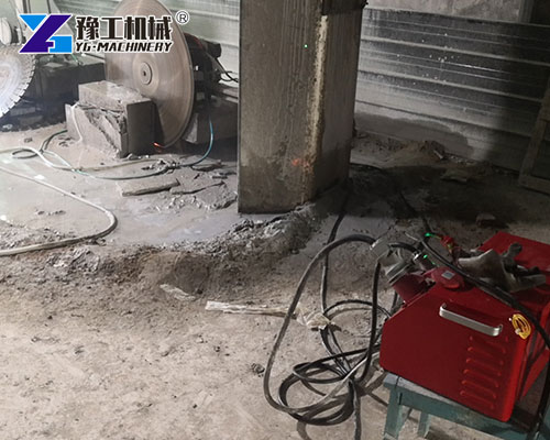 Reinforced concrete electric wall saw