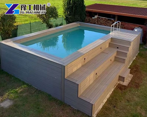 Resort-style container swimming pool