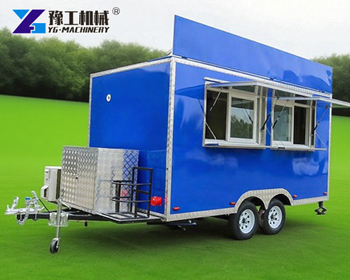 Snack trailer with double service windows