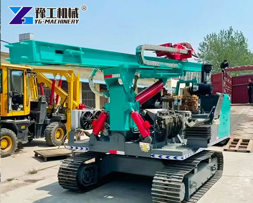 Solar Pile Driver with Control Panel