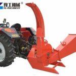 Tractor-mounted wood chippers