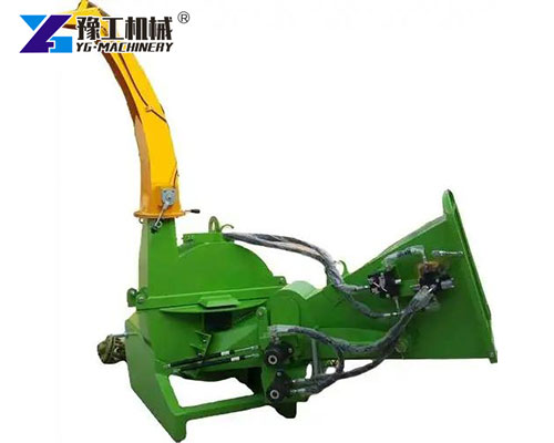 Tractor-powered wood chipper