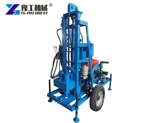 Two-Wheel Portable Water Well Drilling Rig