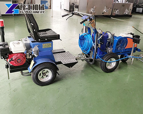Cold Paint Road Marking Machine for warehouse safety lines