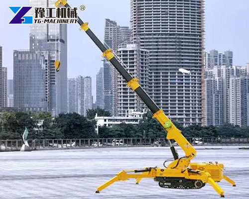 Compact Crawler Crane Lifting Heavy Equipment