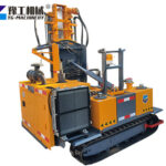 Crawler-mounted solar pile driving equipment