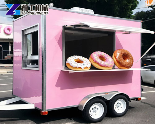 Custom donut trailer with bright exterior design