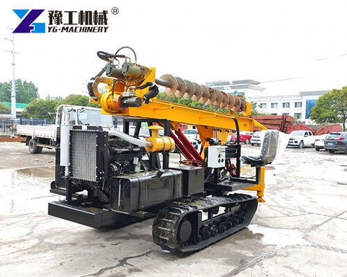 Diesel-Powered Solar Pile Driller