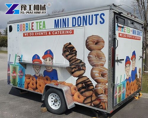 Donut food trailer for events and street markets