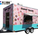 Donut trailer with service window