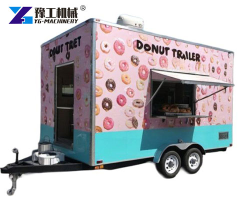 Donut trailer with service window