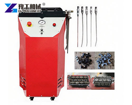 Dry ice cleaning equipment removing carbon deposits