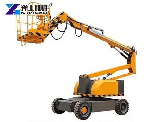 Electric articulated cherry picker for indoor use