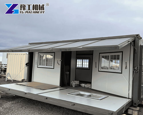 Expandable Container House Fully Unfolded on Site