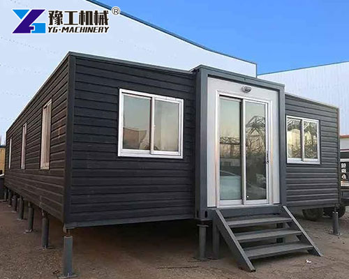 Expandable Container House installed on job site