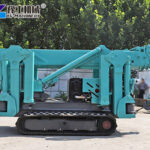 Foldable mini crawler spider crane