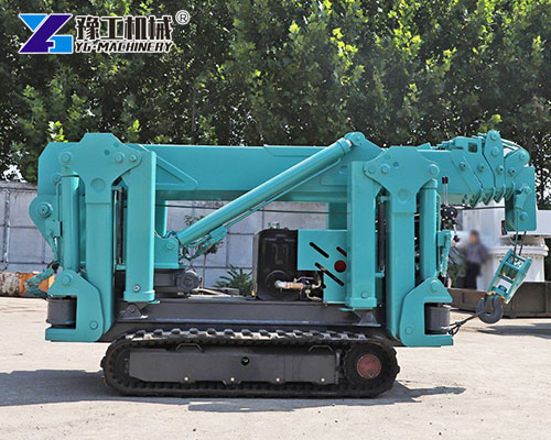 Foldable mini crawler spider crane