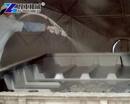 Gypsum Spray Equipment for Interior Molding