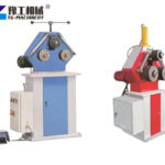 Heavy-duty profile bending machine in workshop