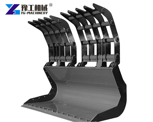Heavy duty scrap grapple bucket for excavator