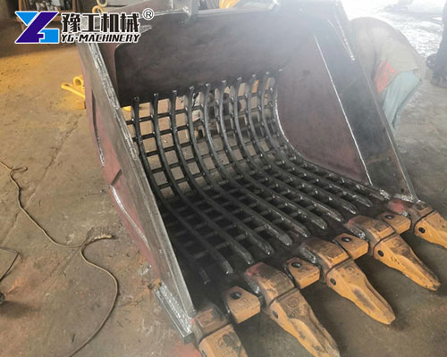 High-strength skeleton bucket for excavator