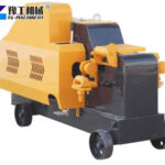 Hydraulic rebar cutter cutting steel reinforcement bars