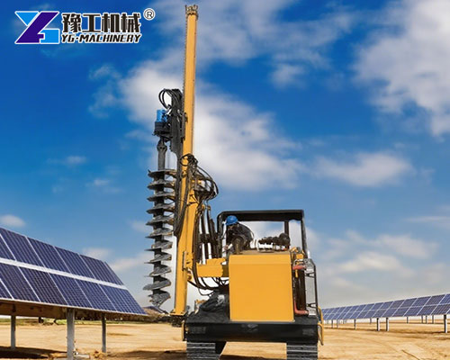 Low-Noise Solar Pile Installer