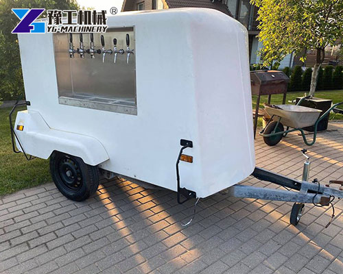 Mobile beer bar trailer for street events