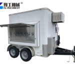 Mobile beer trailer serving cold draft beer