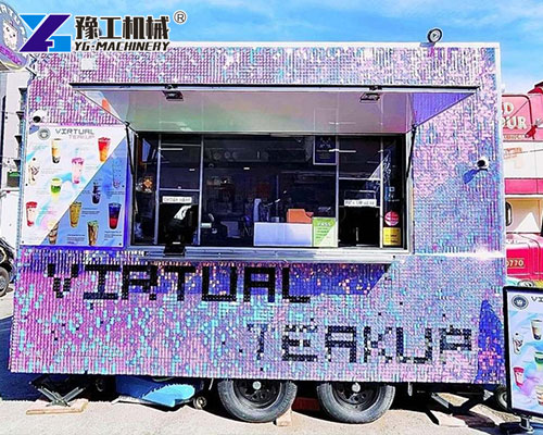 Mobile Boba Tea Truck parked at university