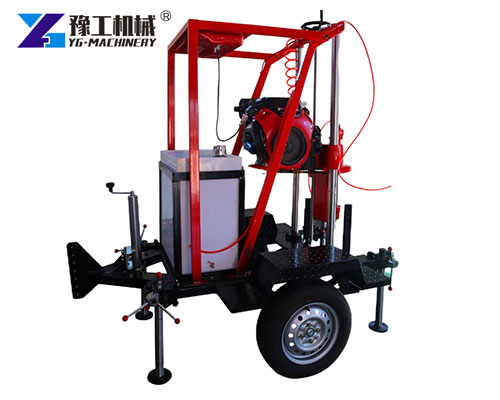 Mobile road coring equipment with cart base