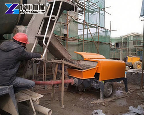 Portable Concrete Pump Used in Tight Urban Areas