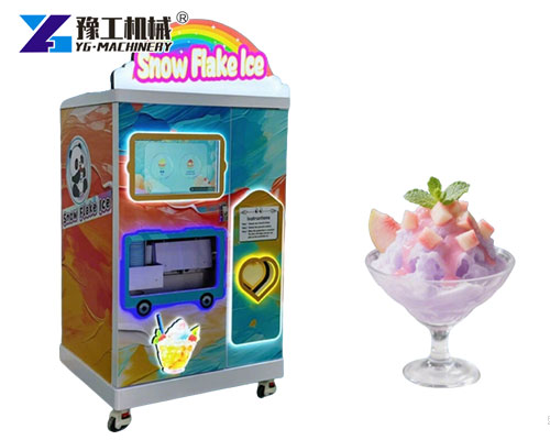 Premium soft ice vending unit for desserts