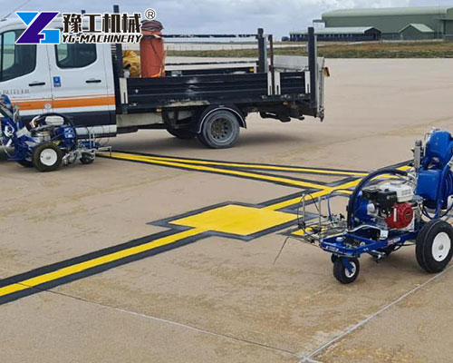 Road Line Marking Machine for airport taxiway marking