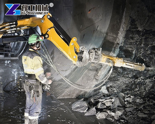 Rock Splitter for Excavator used in tunnel project