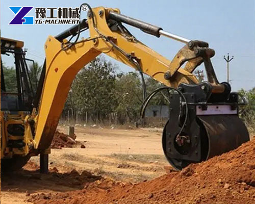 Slope Compaction with Excavator Roller Tool