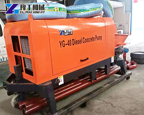 Trailer Concrete Pump Ready for Delivery to Peru