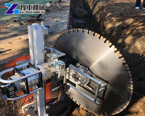 YG hydraulic wall saw machine on site