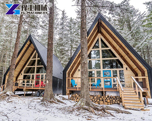 A-frame Wooden Cabin for Resort Use