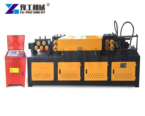 Automatic Rebar Straightening Machine Working