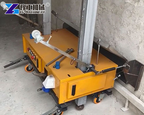 Cement wall plastering machine for building projects