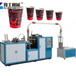 Coffee cup making machine in factory