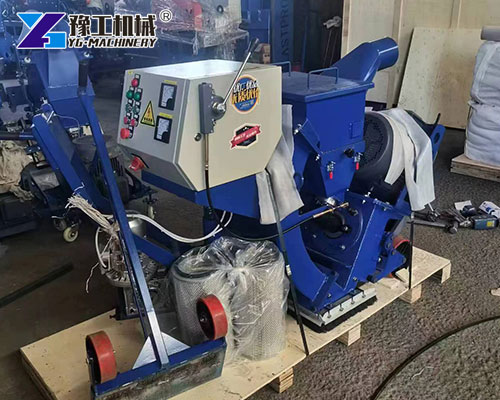 Compact portable concrete shot blasting machine