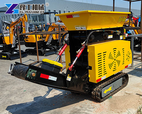 Compact portable jaw crusher machine in field