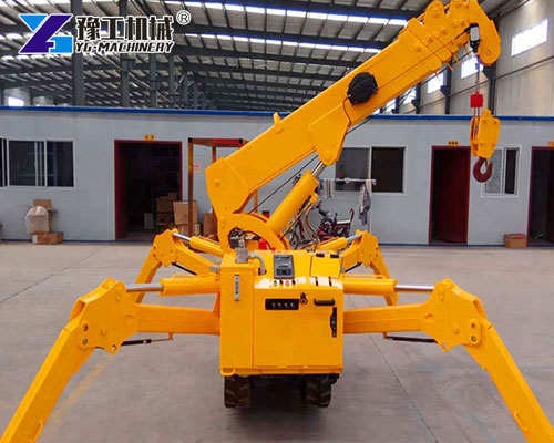 Compact spider crane for sale working indoors