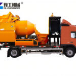Concrete mixer pump truck shipped to Jamaica
