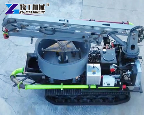 Crawler-type mixing pump in construction field