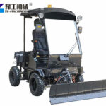 Diesel snow sweeper for heavy winter work